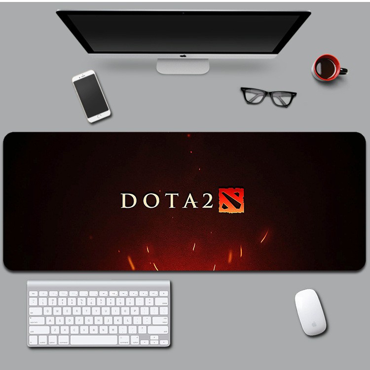 Bàn di chuột/Lót chuột máy tính khổ lớn Dota 2 bằng cao su tự nhiên siêu mịn, siêu bền, họa tiết trang trí đẹp mắt