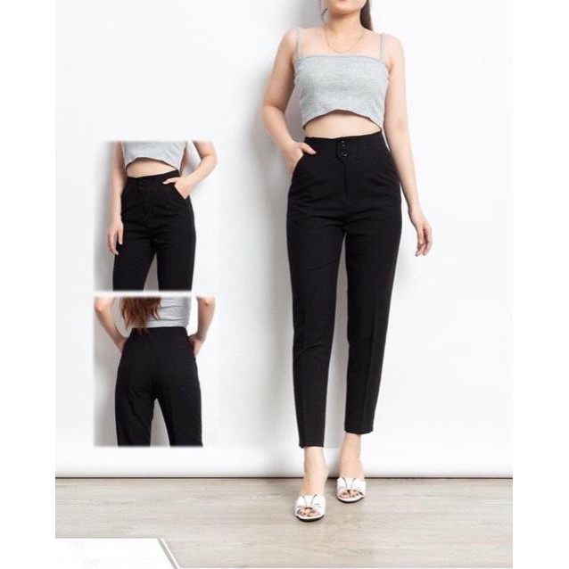 HOT- Quần baggy T 2 cúc công sở siêu xinh