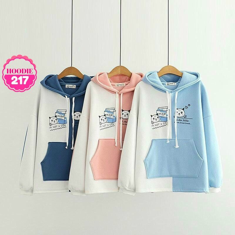 ÁO HOODIE PHỐI MÀU CỰC XINH AHD217 ⚡FREESHIP⚡100% ẢNH THẬT⚡ NN CHUYÊN SỈ - NN STORE | BigBuy360 - bigbuy360.vn