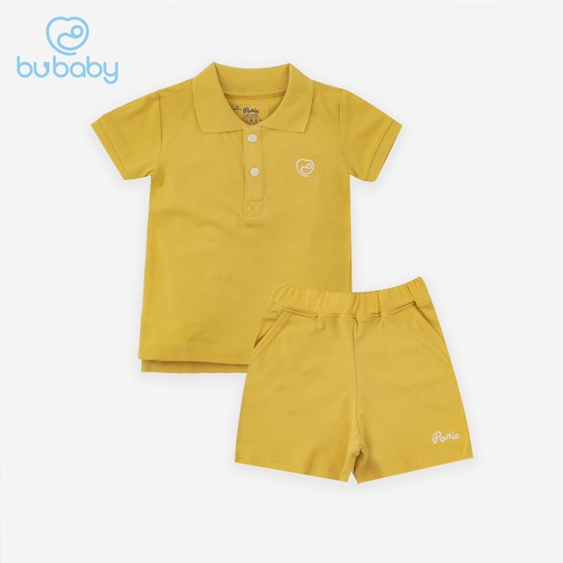 Bộ Polo Bubaby Ponie cộc tay trơn