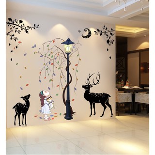 Decal giấy dán tường Decan Đêm huyền ảo