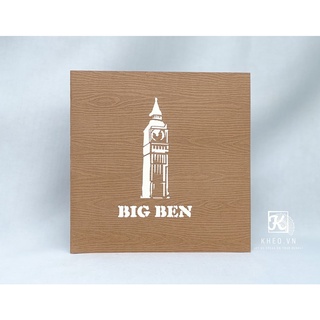 THIỆP 3D THÁP BIG BEN