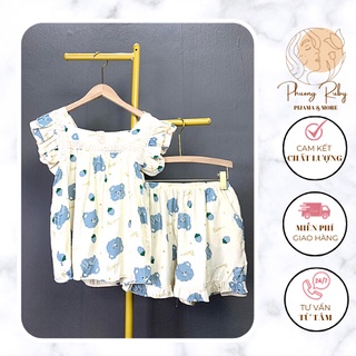 Đồ ngủ nữ, pyjama, bộ đũi lụa mềm mát rượi cánh tiên nhiều mẫu - Phương Ruby