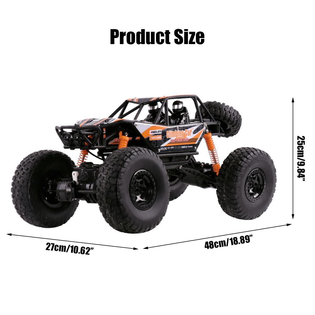 cm 1:10 48cm 18.9 R-cars 2.4g radio điều khiển 4d off-road Cái xe hơi điều khiển từ xa xe quái vật  