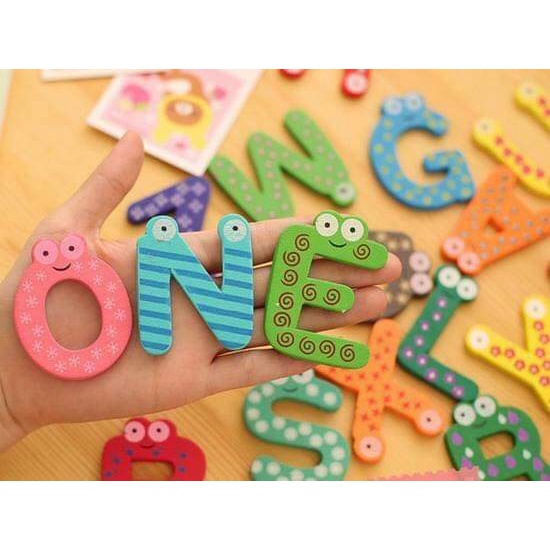 Bộ 26 Chữ Cái Tiếng Anh bằng GỖ Đồ Dùng Dạy Học Giáo Cụ Dạy Học (Gồm 26 chữ cái)