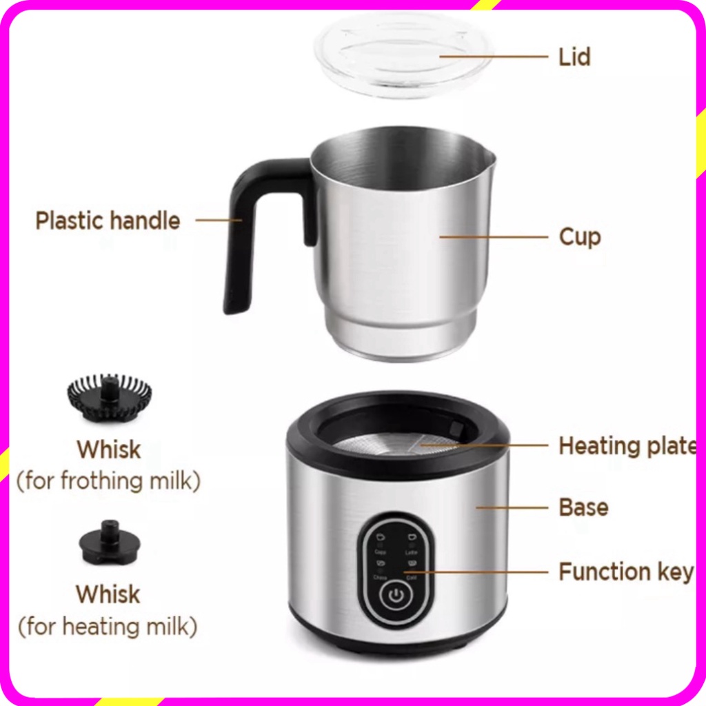 Máy tạo bọt sữa chuyên nghiệp dùng cho quán 4 trong 1 Chulux QF-MF221118 - BẢO HÀNH 12 THÁNG