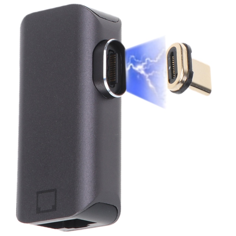 Đầu Chuyển Đổi USB Type C Sang RJ45 1000Mbps Có Nam Châm Chất Lượng Cao