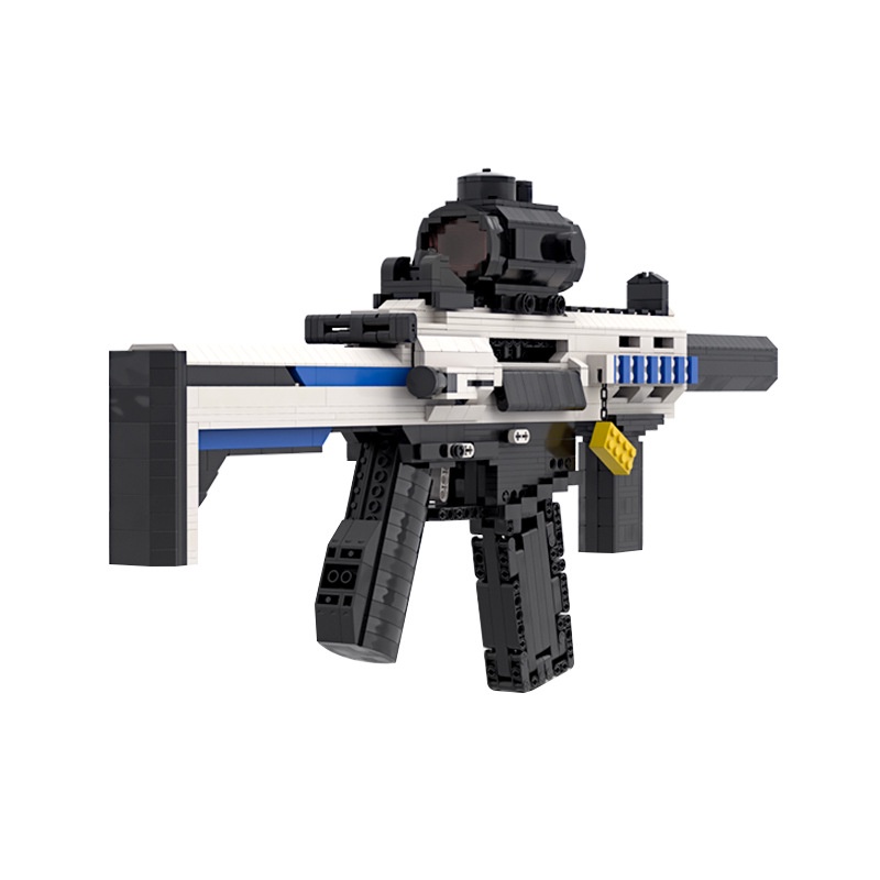 ồ Chơi Lắp Ráp Kiểu LEGO CSGO Free Fire Súng Rifle SLR Black Ice Của Kevin183 Với 1300+ Mảnh Ghép