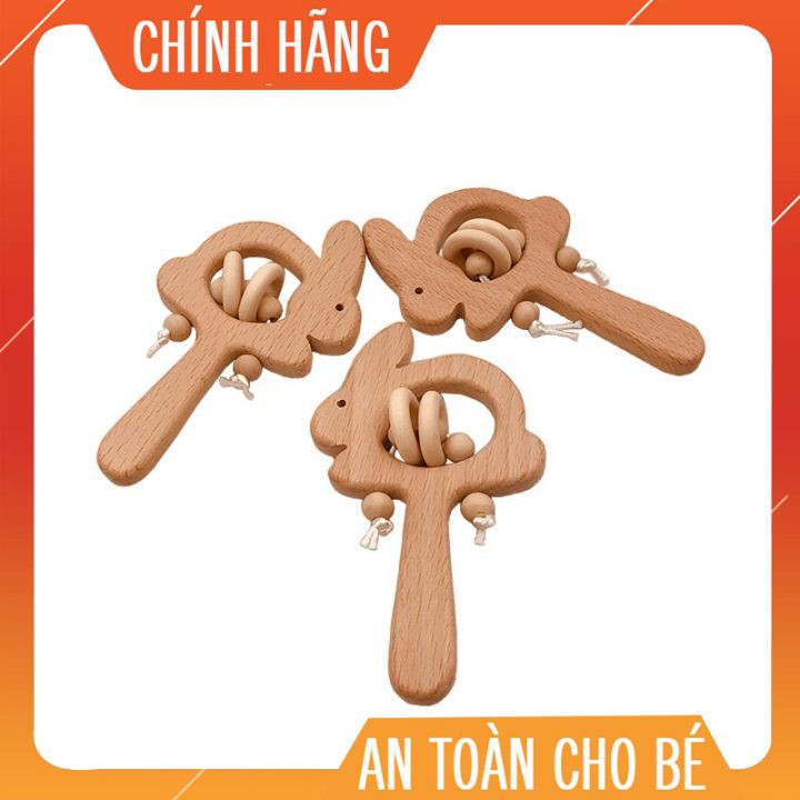 Xúc xắc lục lặc gỗ an toàn cho bé♥️CHÍNH HÃNG♥️ Đồ chơi giáo dục♥️giúp bé phát triển toàn diện