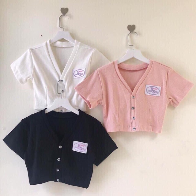 Áo Croptop Thêu Ô VBuông K&amp;A( Shop Bán Áo Croptop Đẹp)