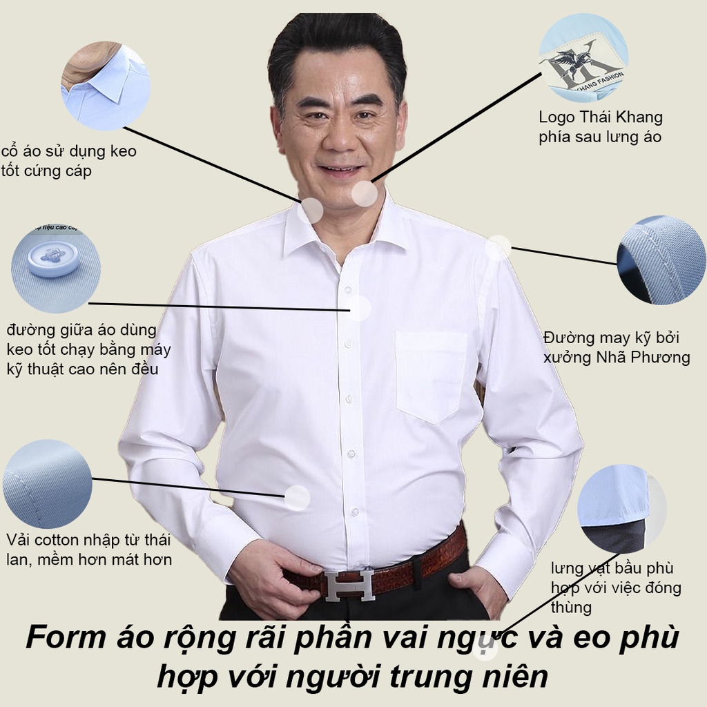 Áo sơ mi nam dài tay công sở cao cấp vải lụa xuất khẩu mềm mát co giãn nhẹ