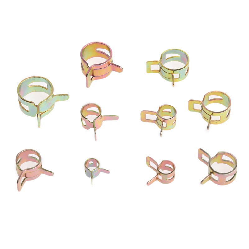 Set 100 Kẹp Ống Dẫn Nhiên Liệu 10 Kích Cỡ 6-15mm Bằng Silicon Chuyên Dụng