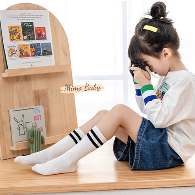 Tất vớ cao cổ kẻ sọc phong cách cho bé T31 Mimo Baby