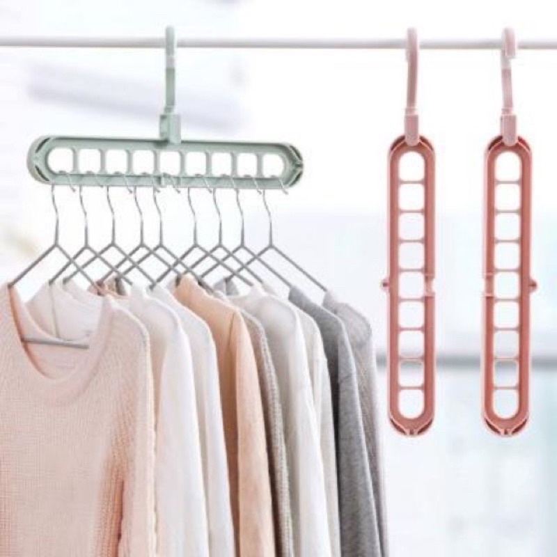 Móc treo quần áo đa năng 9 lổ