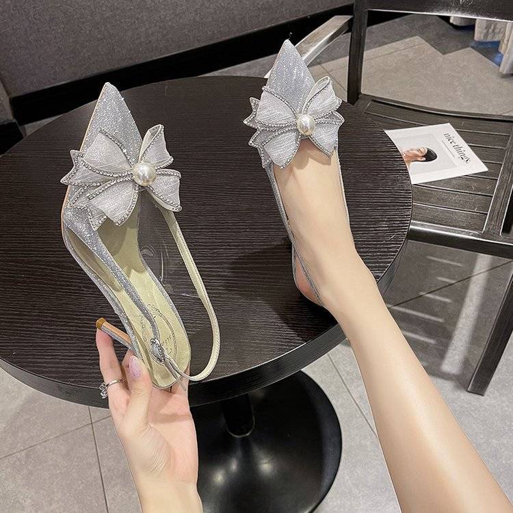Giày cao gót thiết kế thời trang mùa hè phong cách Hàn Quốc cho nữ