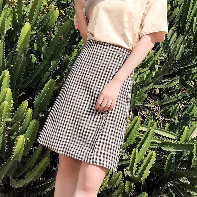 Chân vây kẻ caro phối cúc sườn