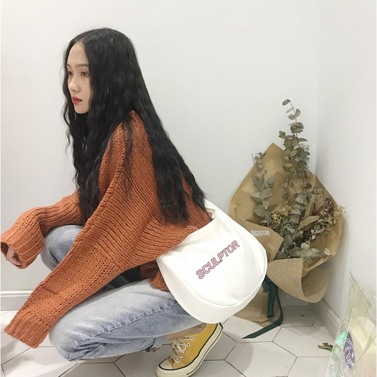 Túi đeo chéo vải canvas Sculptor phong cách unisex hiện đại | BigBuy360 - bigbuy360.vn