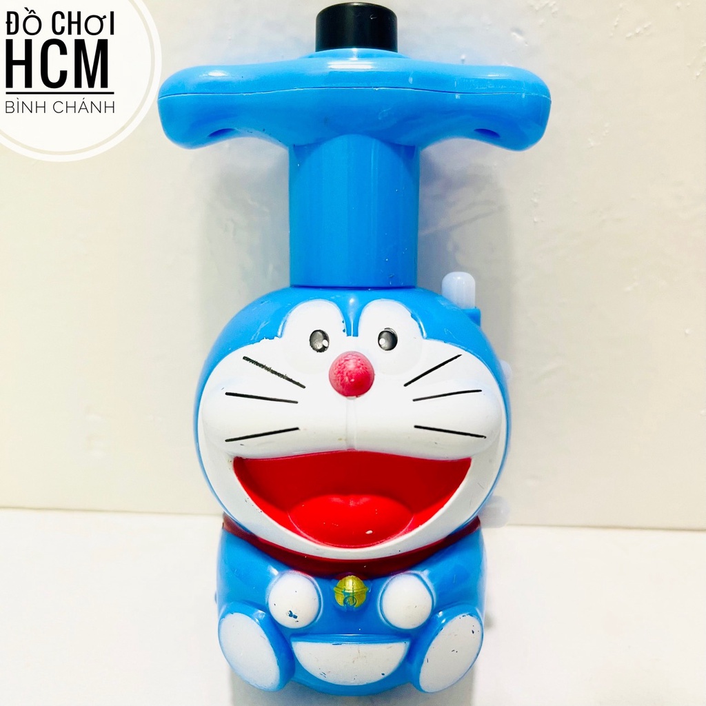 Đồ chơi trẻ em cù quay phát sáng hình Doremon cót xoay cực đẹp dành cho bé thích chơi con quay, con xoay