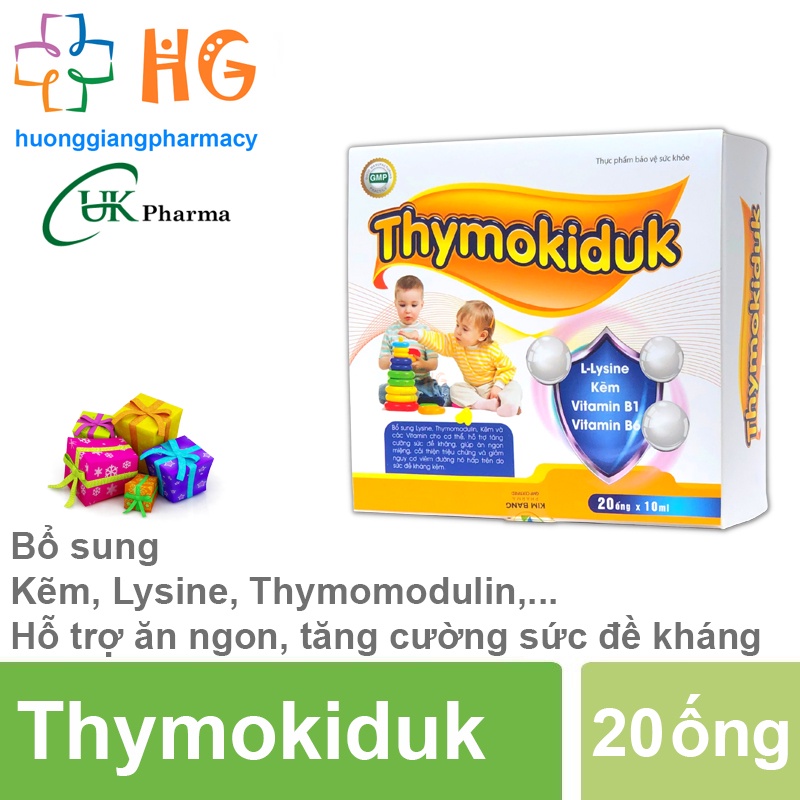 Tăng Đề Kháng Cho Bé Thymokiduk Bổ Sung Kẽm Lysine Thymomodulin Vitamin Tổng Hợp Giúp Bé Ăn Ngon