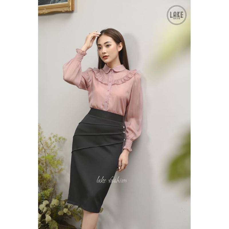 Chân Váy Bút Chì Dáng Dài Cách Điệu Phối Cúc Sang Chảnh, Chân Váy Công Sở Qua Gối | BigBuy360 - bigbuy360.vn