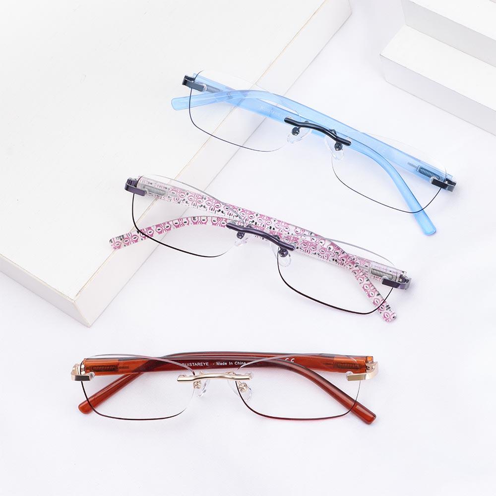 MOILYVN Kính Đọc Sách + 1.0 + 3.5 Kính Lúp Không Gọng Chống Ánh Sáng Xanh