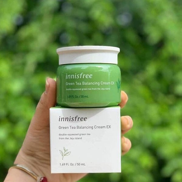 Kem dưỡng Innisfree Green Tea Balancing Cream EX cho da dầu mụn 50ml