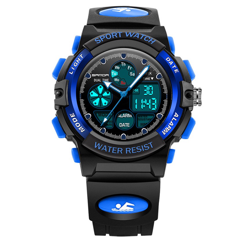 Đồng Hồ Thể Thao Trẻ Em Skmei 11KCW63 Dây Nhựa (Có 4 Màu: Xanh, Đen, Vàng, Đỏ) + Tặng pin Nhật, móc khoá Khôi Nguyên | BigBuy360 - bigbuy360.vn