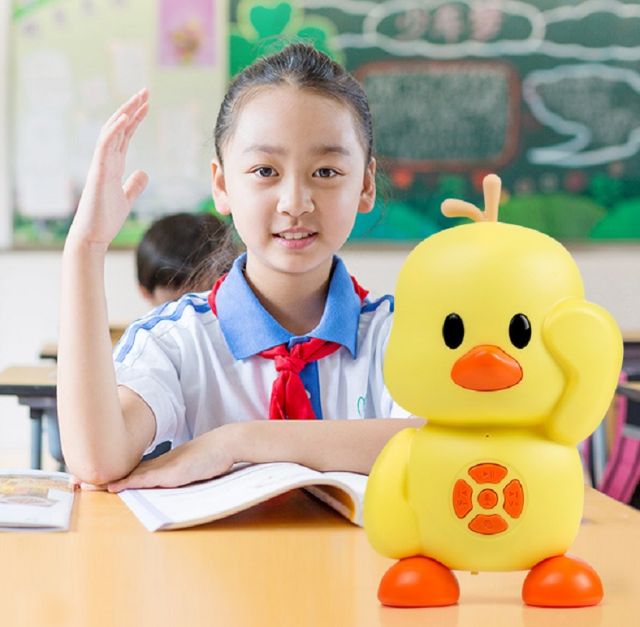 Đồ chơi Robot Wjfj giọng nói hình con vịt cho bé học tập