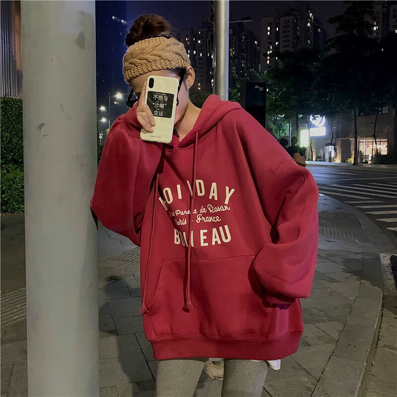 HOT TREND - Áo hoodie nữ, áo hoodie nam, họa tiết chữ HOLIDAY , áo hoodi siêu hot, thời trang thu đông | BigBuy360 - bigbuy360.vn