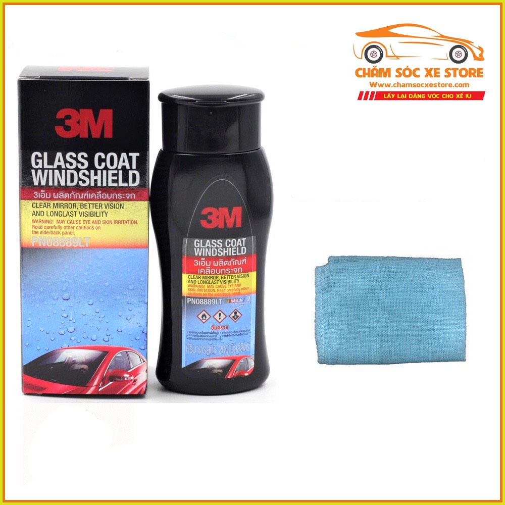 Chai Chống Bám Nước Cho Kính Ô Tô 3M 200ML 08889 LT Glass Coat Windshield