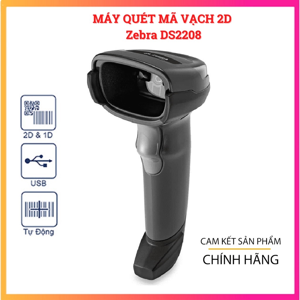 Máy quét mã vạch 2D Zebra DS2208