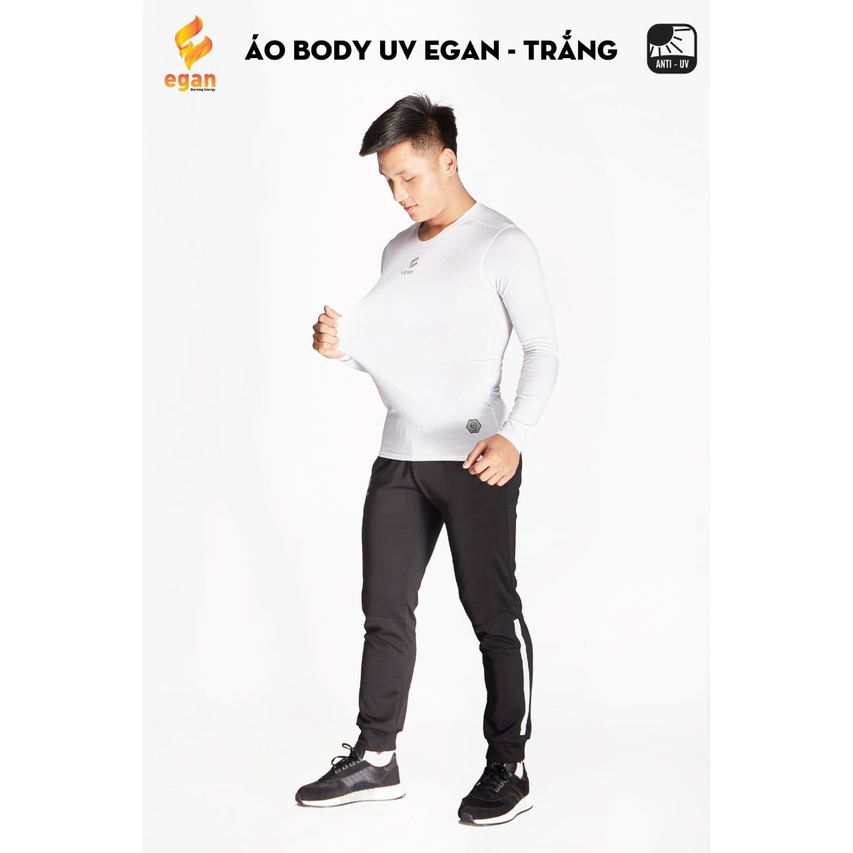 Áo thun tay dài Body Egan UV - Áo giữ nhiệt nam, áo chống nắng đá bóng nam- Kiểu dáng đơn giản, thấm hút tốt, thoáng