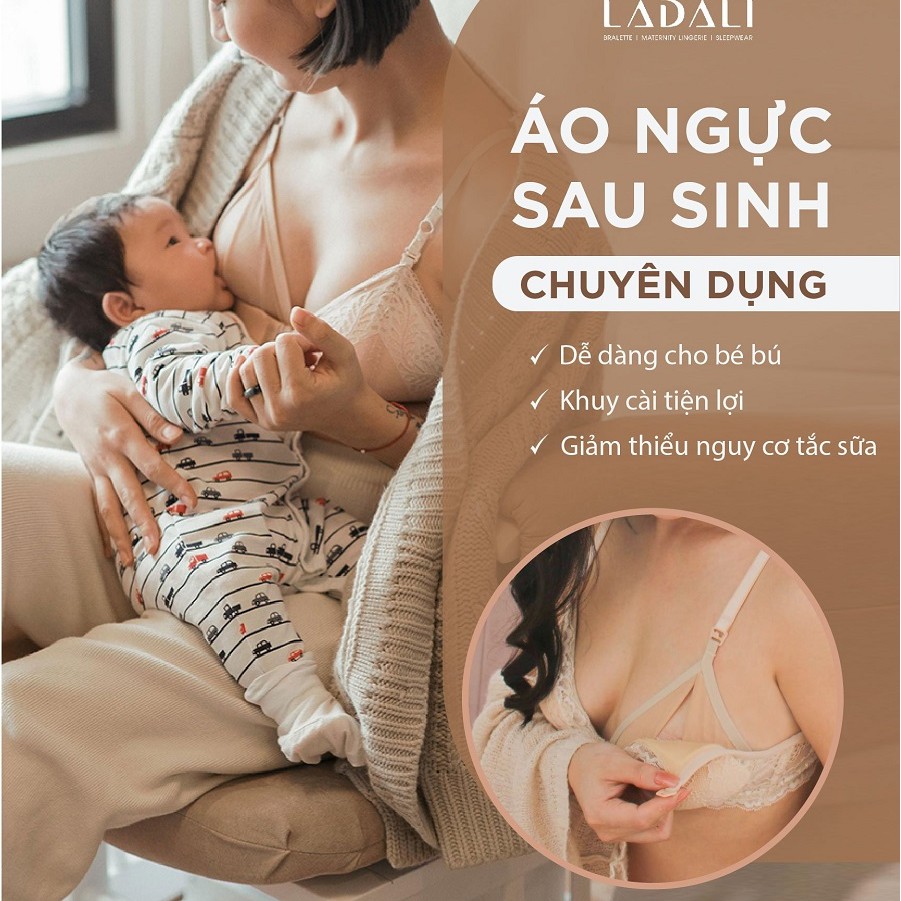 Áo Ngực Bầu Cho Con Bú| Áo Lót Bầu Sau Sinh Chống Chảy Xệ Ladali Khong Gọng Thông Hơi Hàng Thiết Kế Việt Nam(có bigsize)