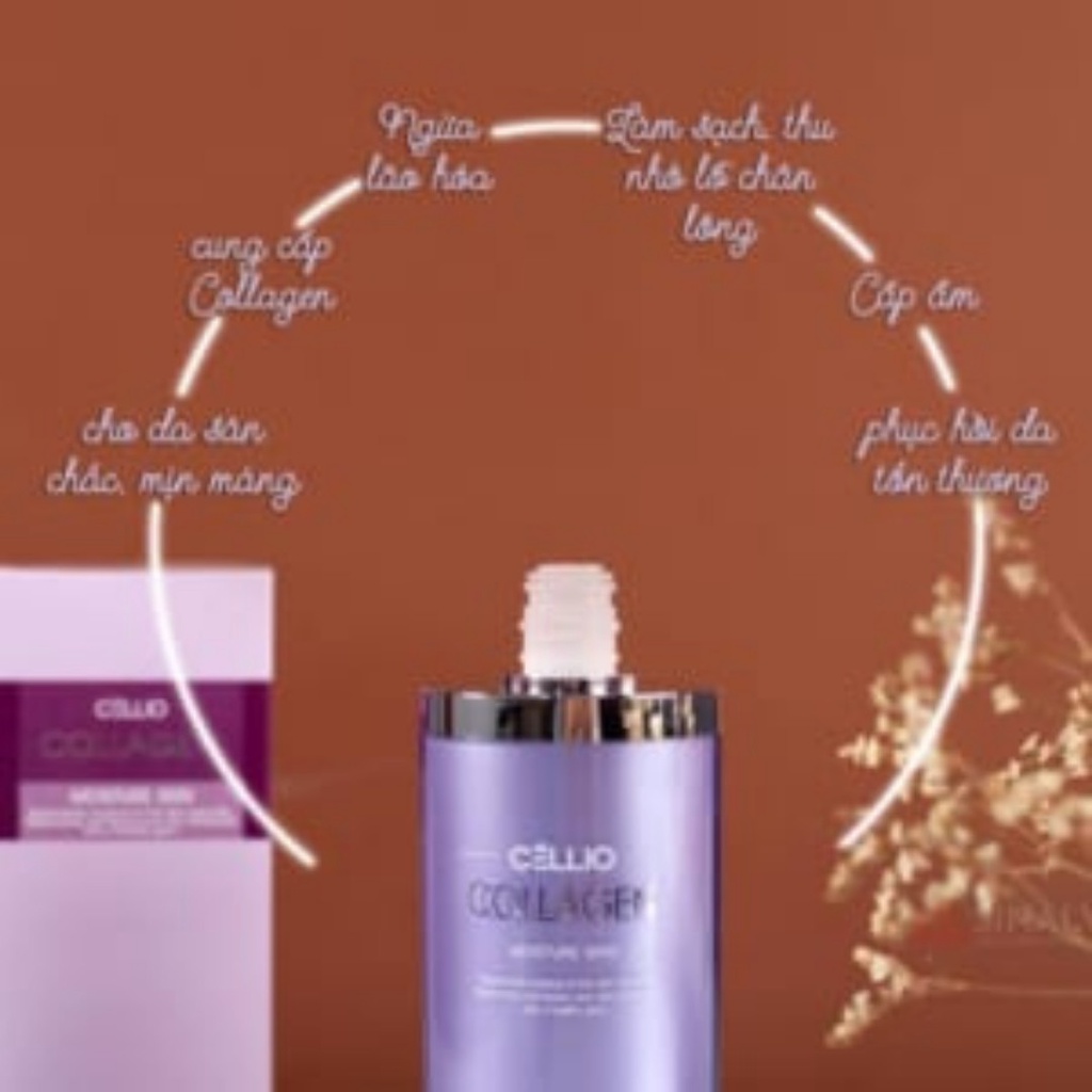 Nước Hoa Hồng Collagen Moisture Skin Cellio 140ml Hàn Quốc