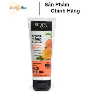 Tẩy Tế Bào Chết Da Mặt Organic Shop Mango & Apricot (75ml)