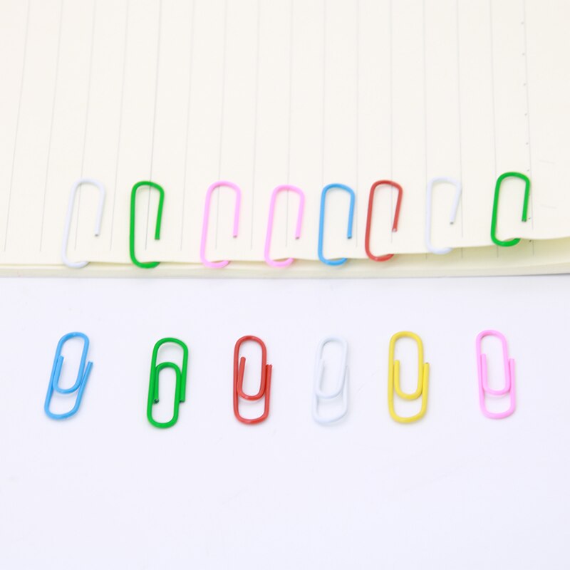 Set 50 kẹp giấy nhiều màu sắc cỡ 28mm tiện dụng