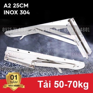 Bản Lề Gập Thông Minh Inox A2-25cm -bộ 2 chiếc