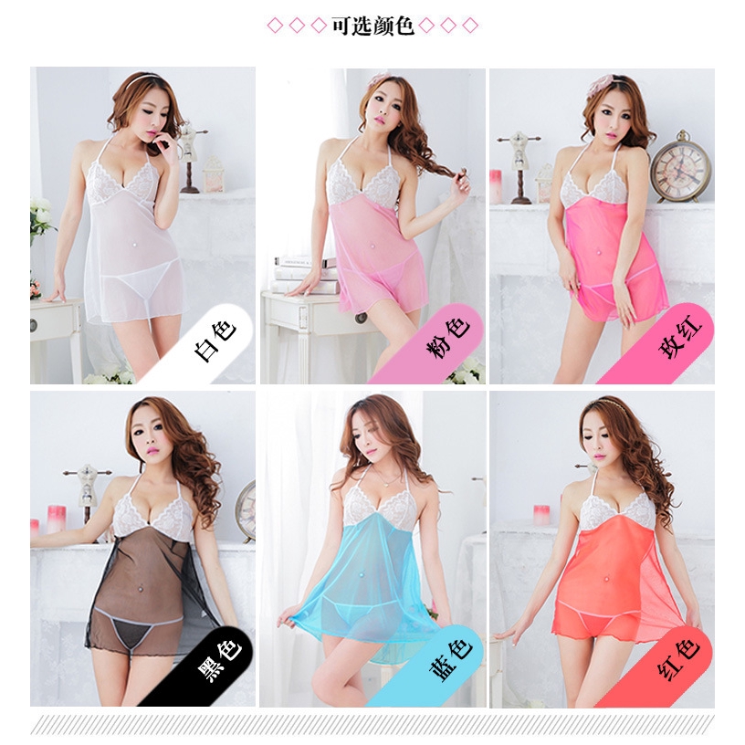 đầm Cộng với kích thước đồ lót gợi cảm Phối cảnh gợi cảm đồ ngủ phối ren | BigBuy360 - bigbuy360.vn