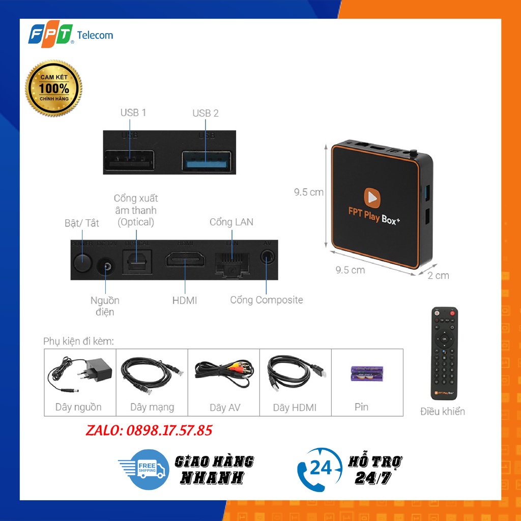 [TOÀN QUỐC] COMBO FPT PLAY BOX+ 2020 Tivi Box AndroidTV 10 + 4K Có Điều Khiển Tìm Kiếm Giọng Nói + QUÀ TẶNG