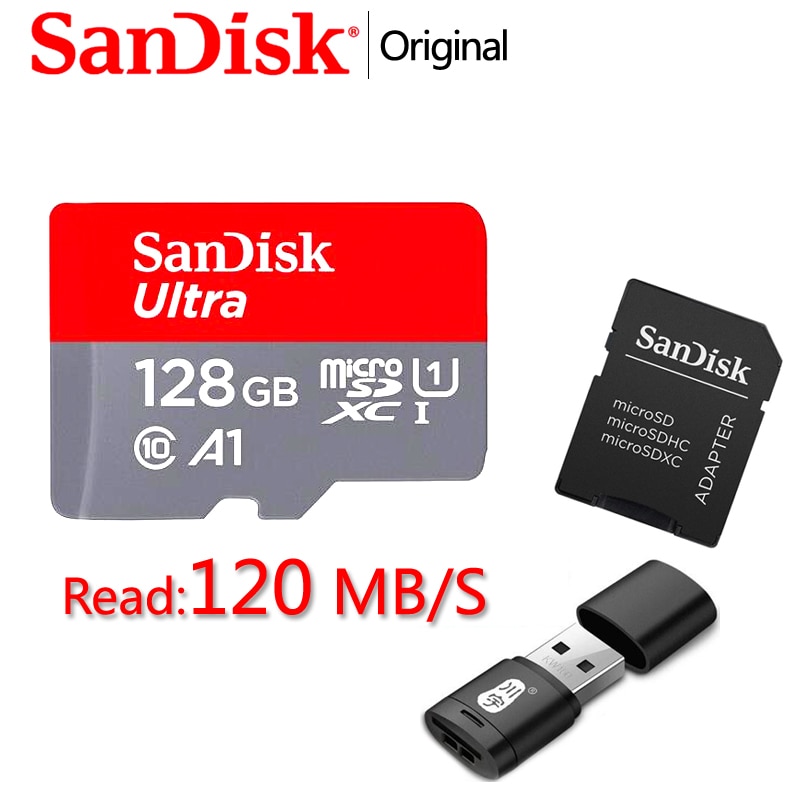 SANDISK Thẻ Nhớ Micro Sd / Tf 32 64 128 Gb