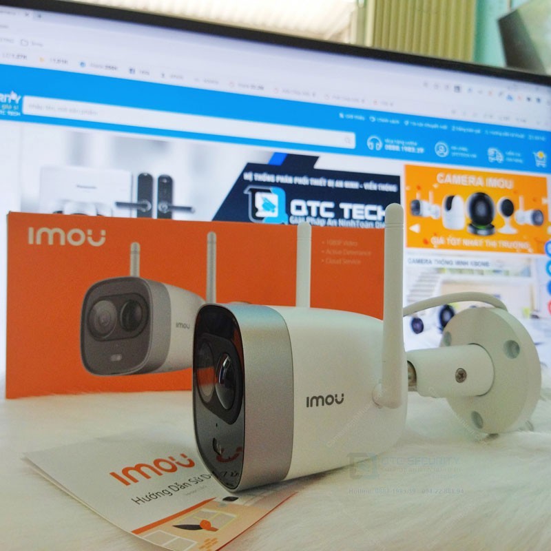 Camera Ip WiFi Ngoài Trời 2.0Mp IPC-G26EP-IMOU (G26EP), Đàm Thoại 2 Chiều, Hồng Ngoại 30m, Chuẩn Onvif - Chính Hãng