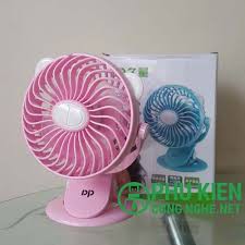 Quạt tích điện mini kẹp bàn