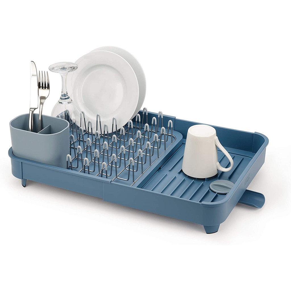 Khay đựng bát đĩa Joseph Joseph 85185 Exten Expandable Dish Drainer nhựa - giá úp bát thông minh [nhập Đức chính hãng]