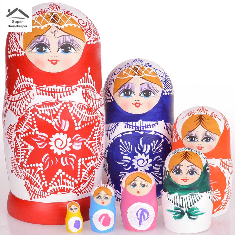 Set 7 búp bê Nga bằng gỗ