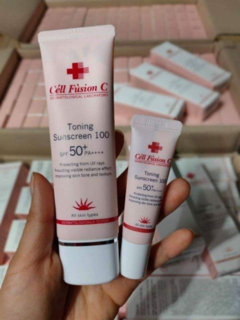 Kem chống nắng cell fusion hồng 50ml