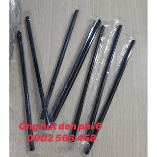 500 gam ống hút đen, trắng phi 6 có bọc