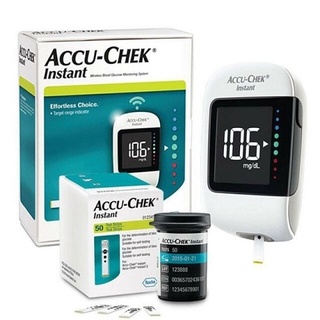 Hệ thống máy đo đường huyết Accu-Chek Instant.Kèm Dụng cụ lấy máu Softclix, 10 kim, hộp 25 que,Sx tại Mỹ