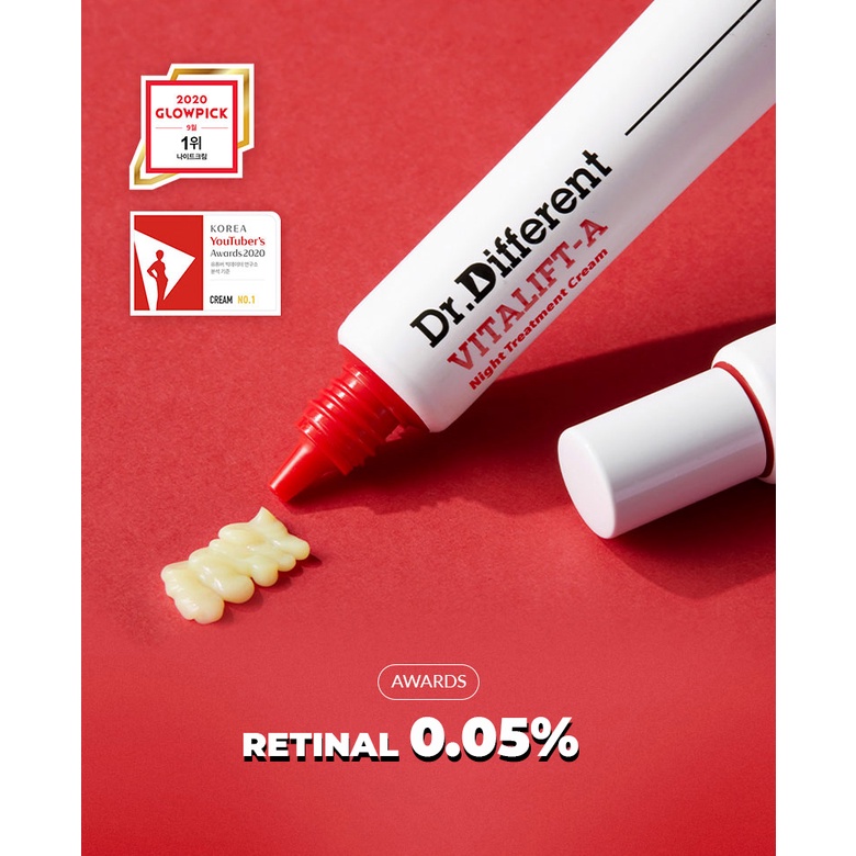 Kem dưỡng chống lão hóa DR.DIFFERENT RETINAL 0.1% 0.05%