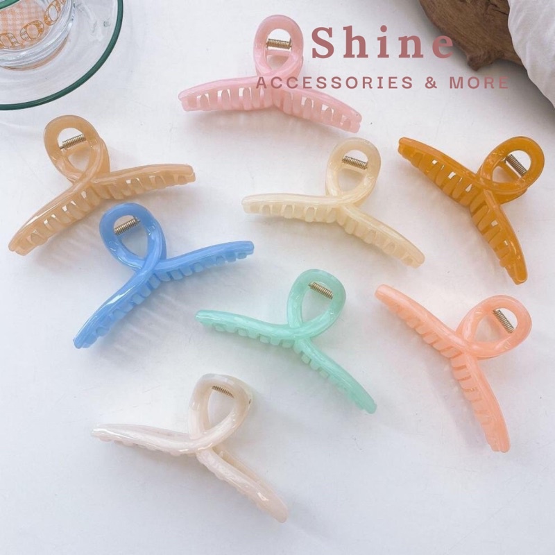 Kẹp xước nữ kiểu Hàn Quốc màu Pastel Shine Accessories