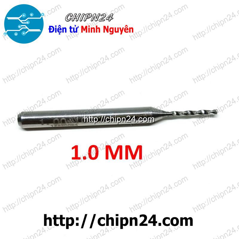 [1 CÂY] Mũi khoan mạch in CNC HỢP KIM 1.0mm (Mạch điện tử, PCB)